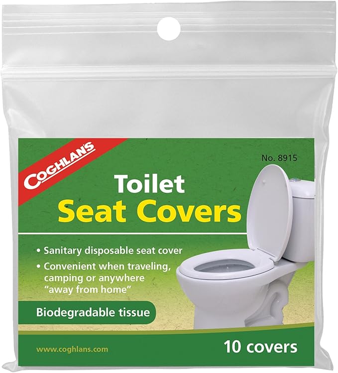 Coghlan's 10-Pack Biodegradable Tissue Toilet Seat Covers