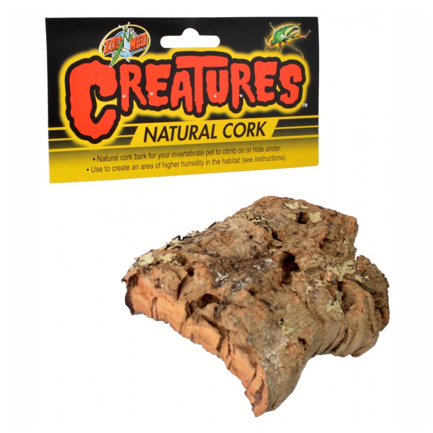 Zoo Med Creatures Natural Cork for insect and Invertebrate Pets – 4 Pack